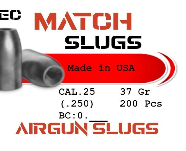 EC Match Slug .25 Cal 37gr (.250) - 200 pcs