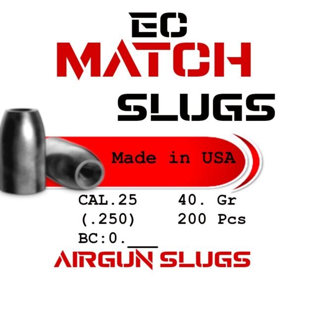 EC Match Slug .25 Cal 40gr (.250) - 200 pcs